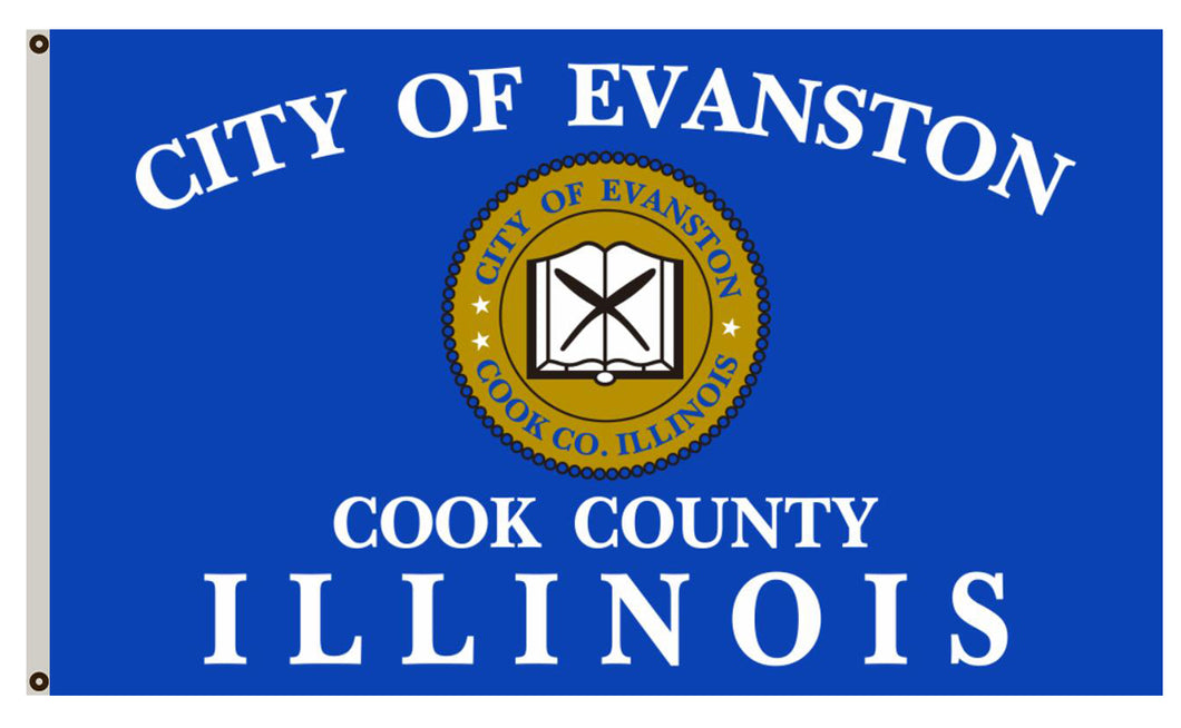 Fyon Evanston flag Illinois banner