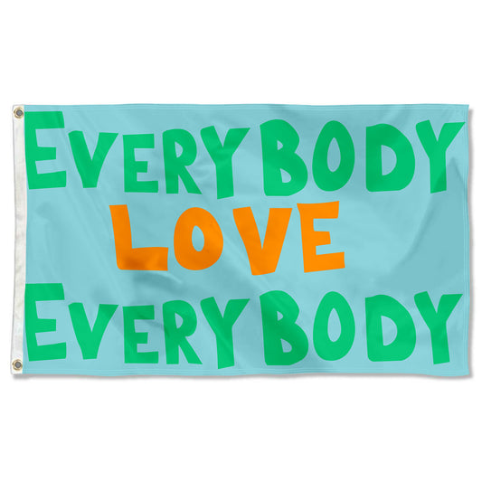 Fyon Everybody Love Everybody Flag Indoor and outdoor banner