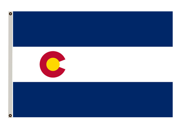 The State of Colorado Flag 1911-1964 banner