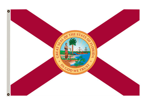 The flag of Florida between 1900 and 1985 banner