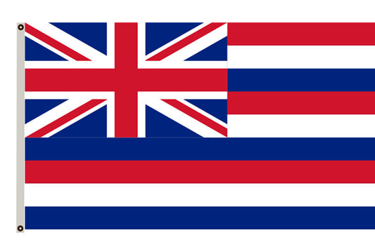The State of Hawaii Flag 1816–1843 Early version of the present banner