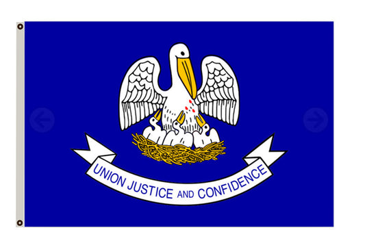The State of Louisiana Flag used from 2006 to 2010 banner
