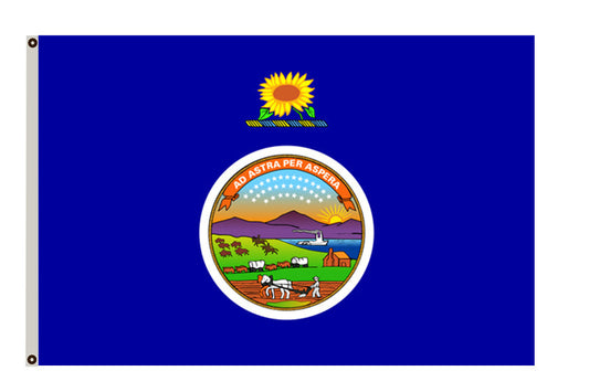 The State of  Kansas Flag 1927-1961 banner