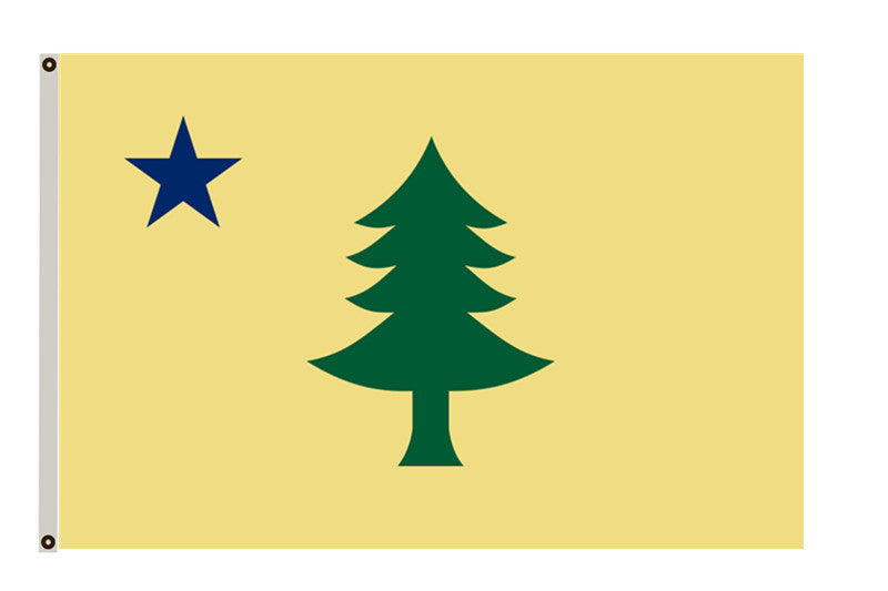 The State of Maine Flag Digital reproduction of the 1901 banner