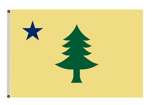 The State of Maine Flag Digital reproduction of the 1901 banner