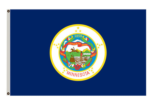 The State of Minnesota flag from 1957 to 1983 banner