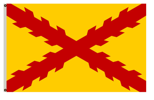 The State of New Mexico Flag The Cross of Burgundy banner