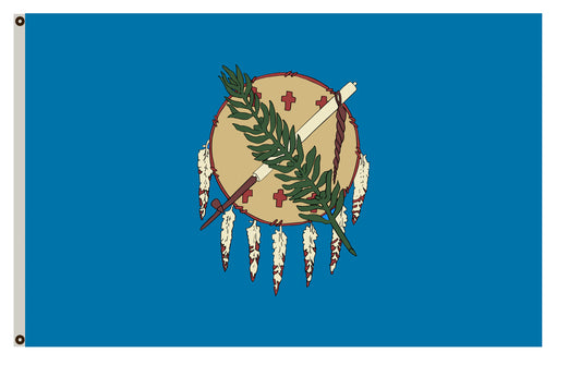 The State of Oklahoma FlagApril 2, 1925 to 1941 banner