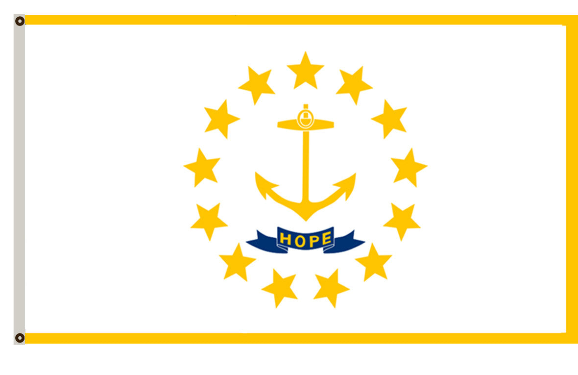 The State of Rhode Island Flag