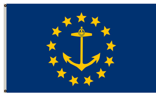 The State of Rhode Island Flag 1882 to 1897 banner
