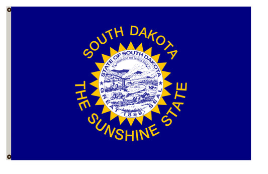 The State of South Dakota Flag 1963 to 1992 banner