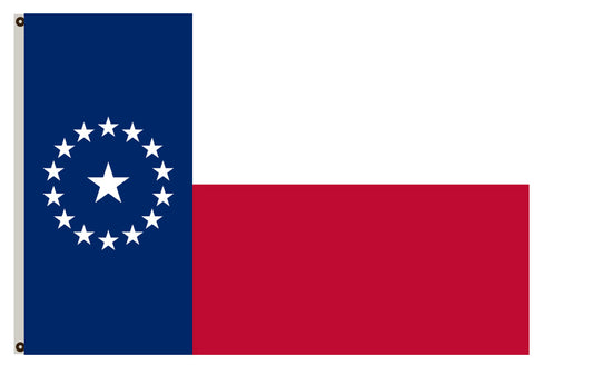 Secession flags of Texas, 1861 banner Possible secession flag based on the state flag