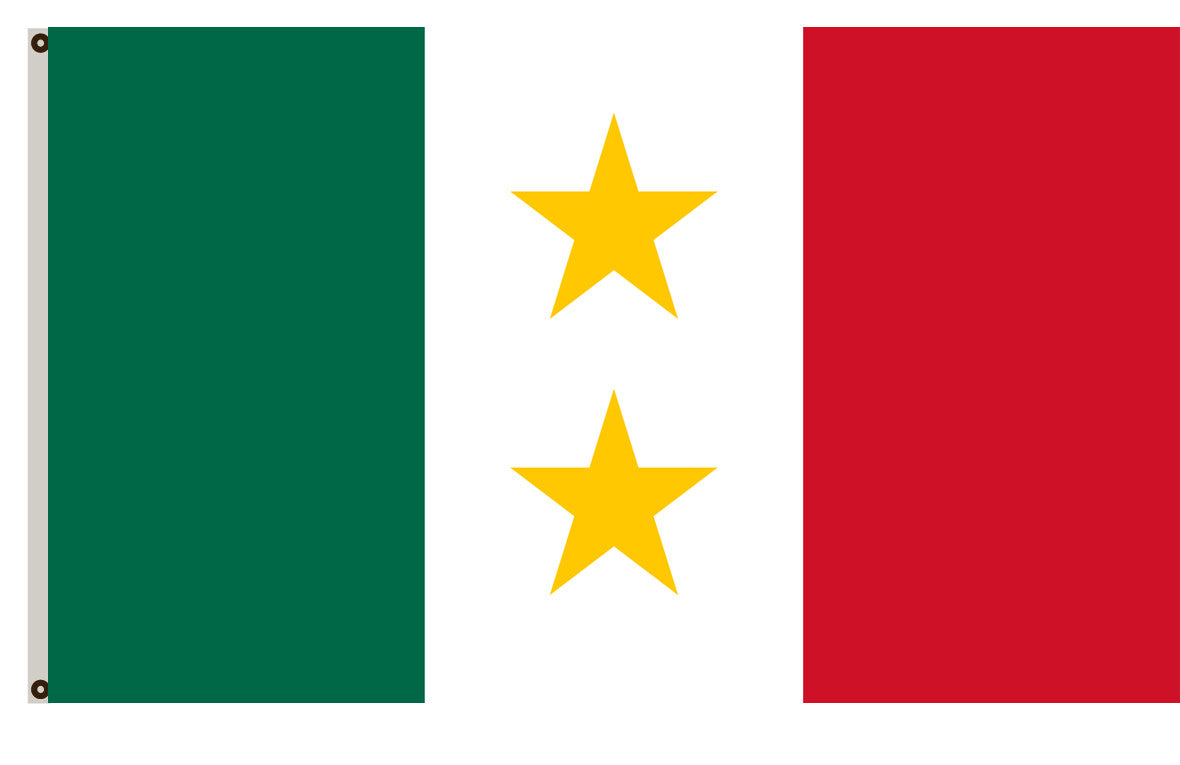 State flags over Texas 1824–1835 Flag of the State of Coahuila y Tejas in the Republic of Mexico banner