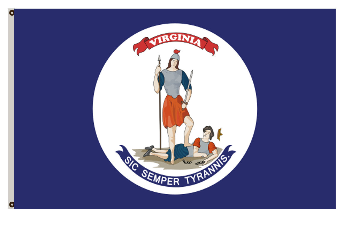 The State of Virginia flag  during the 1860s banner