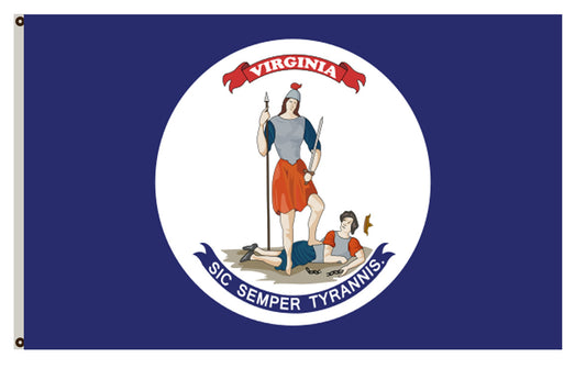 The State of Virginia flag  during the 1860s banner