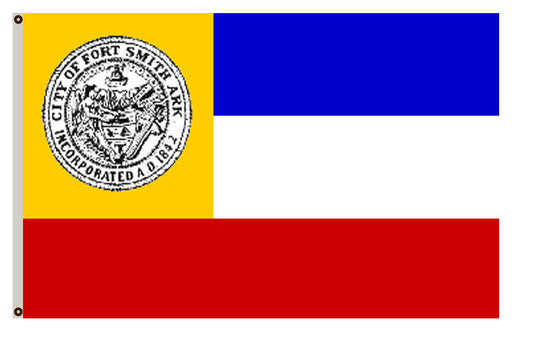 Fyon Arkansas banner city of  Fort Smith flag