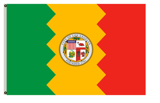 Fyon California banner City of Los Angeles flag