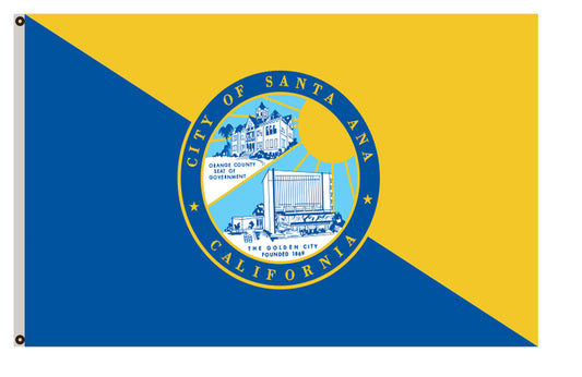 Fyon California banner City of Santa Ana Flag