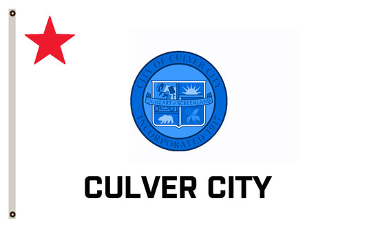 Fyon California banner Culver City flag