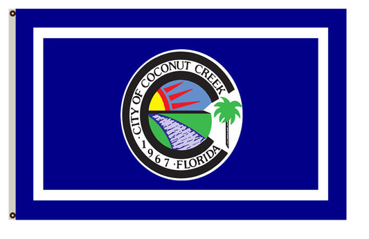 Fyon Florida banner City of Coconut Creek Flag