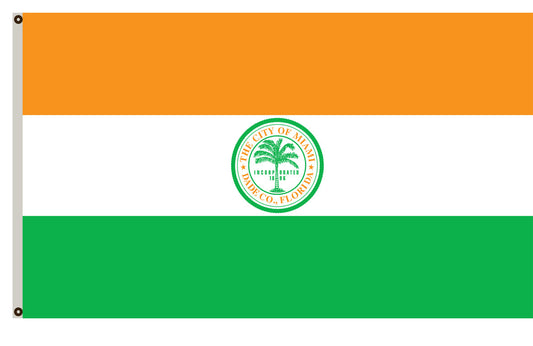 Fyon Florida banner City of Miami Flag