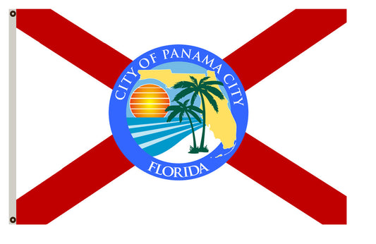Fyon Florida banner City of Panama City Flag