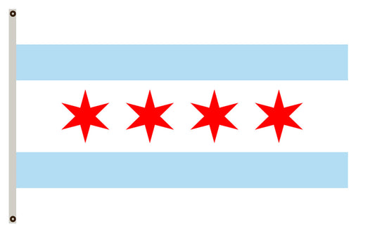 Fyon Illinois banner City of Chicago Flag