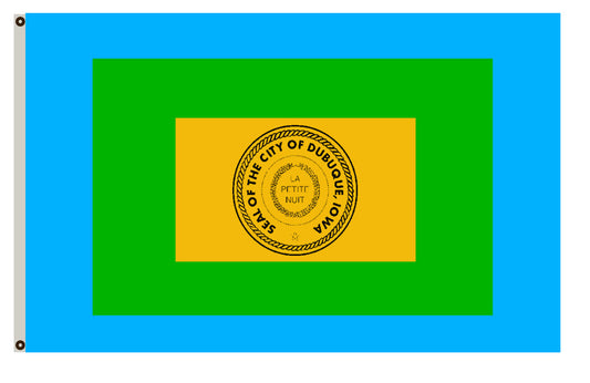 Fyon Iowa banner City of Dubuque Flag