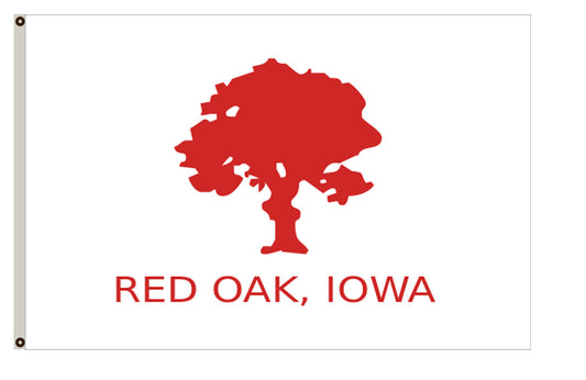 Fyon Iowa banner City of Red Oak Flag