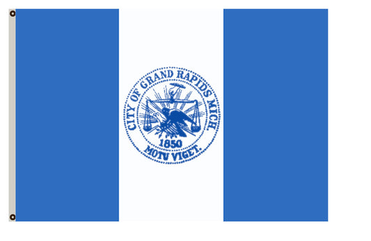 Fyon Michigan banner City of Grand Rapids Flag