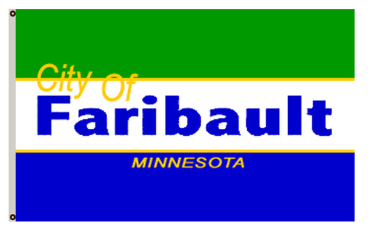 Fyon Minnesota banner City of Faribault Flag