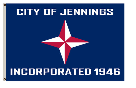 Fyon Missouri banner City of Jennings Flag