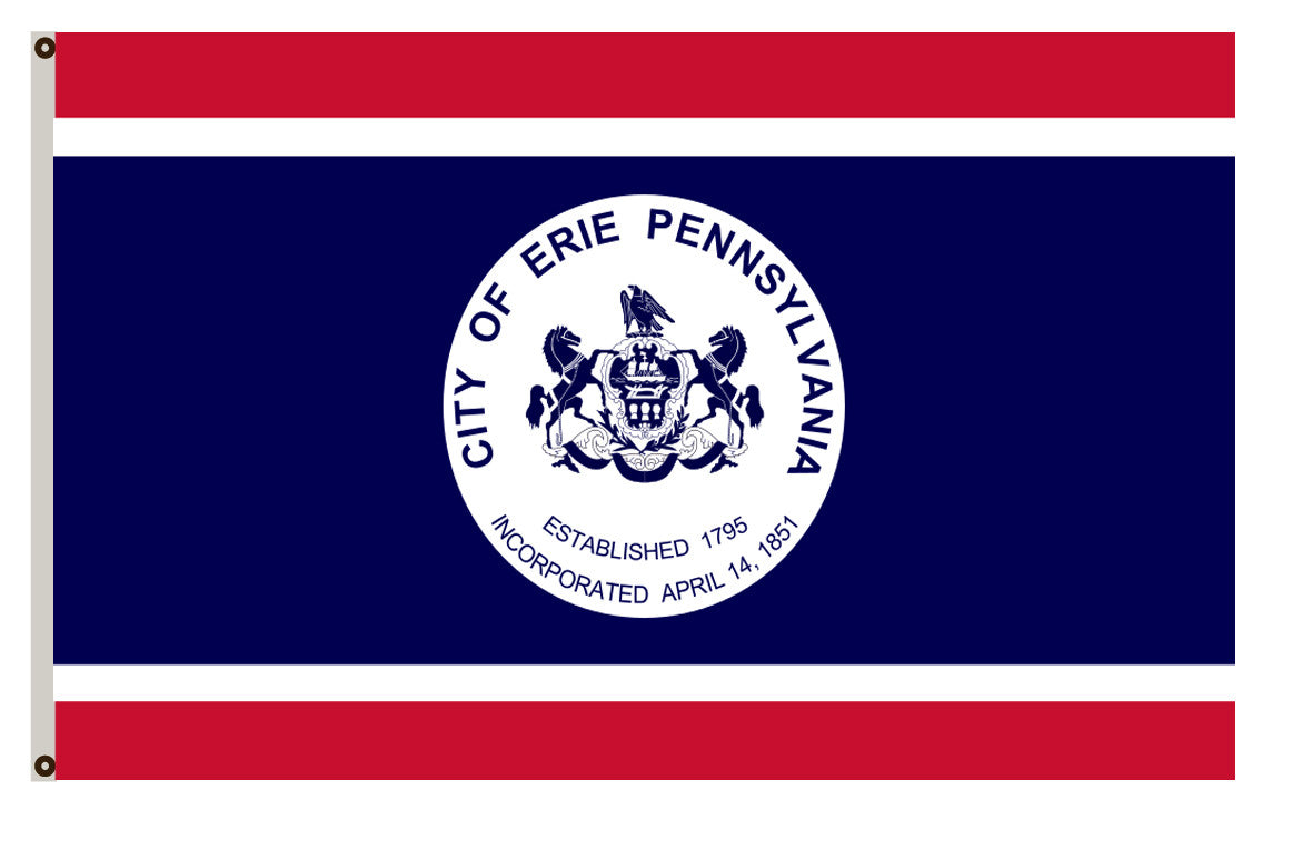 Fyon Pennsylvania banner City of Erie Flag