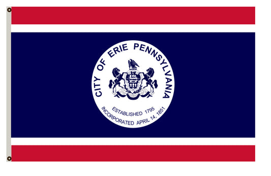 Fyon Pennsylvania banner City of Erie Flag