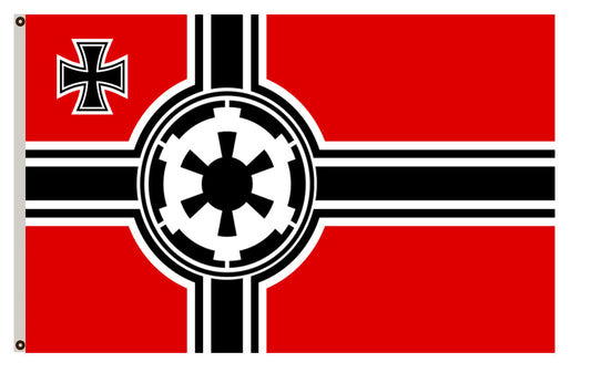 Fyon Star Wars Star Trek fans banner Galactic Empire Flag