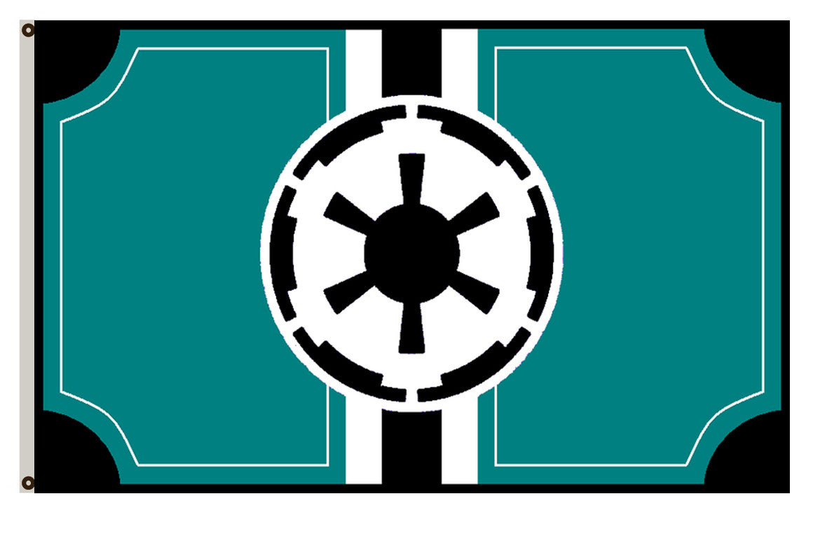 Fyon Star Wars Star Trek fans banner Galactic Empire Flag