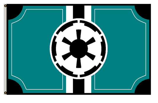 Fyon Star Wars Star Trek fans banner Galactic Empire Flag