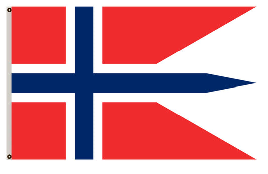 War banner State war flag and statenaval ensign of Norway flag