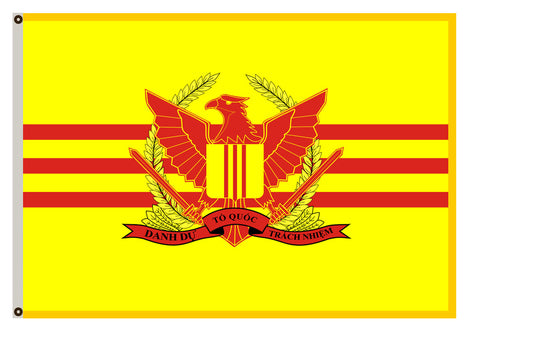 Former war banner South Vietnam flag