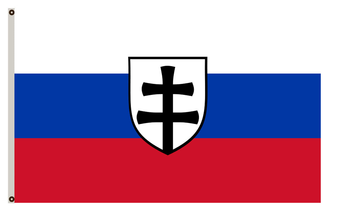 Former war banner War ensign of the Slovak Republic (puppet state of Nazi Germany 1939–45) flag