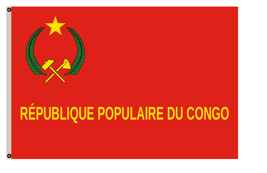Former war banner War flag of the People's Republic of Congo (1970–91) flag