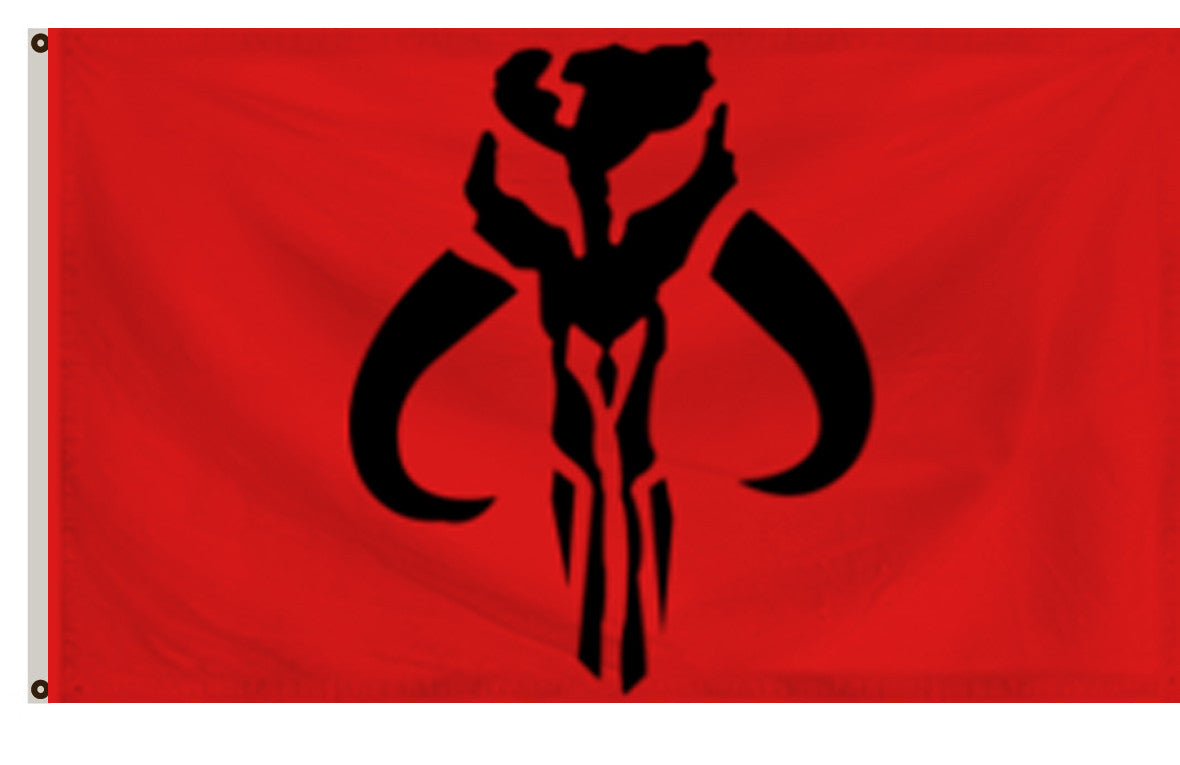 Fyon Star Wars Star Trek fans banner the Mandalorianl flag