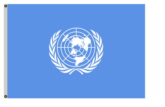 United Nations  banner Agencies and organizations The first version of the UN flag, April 1945 flag