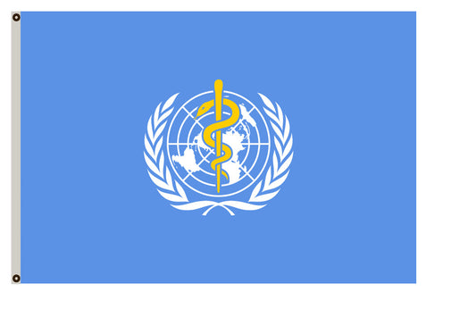 United Nations  banner Agencies and organizations WHO World Health Organization flag