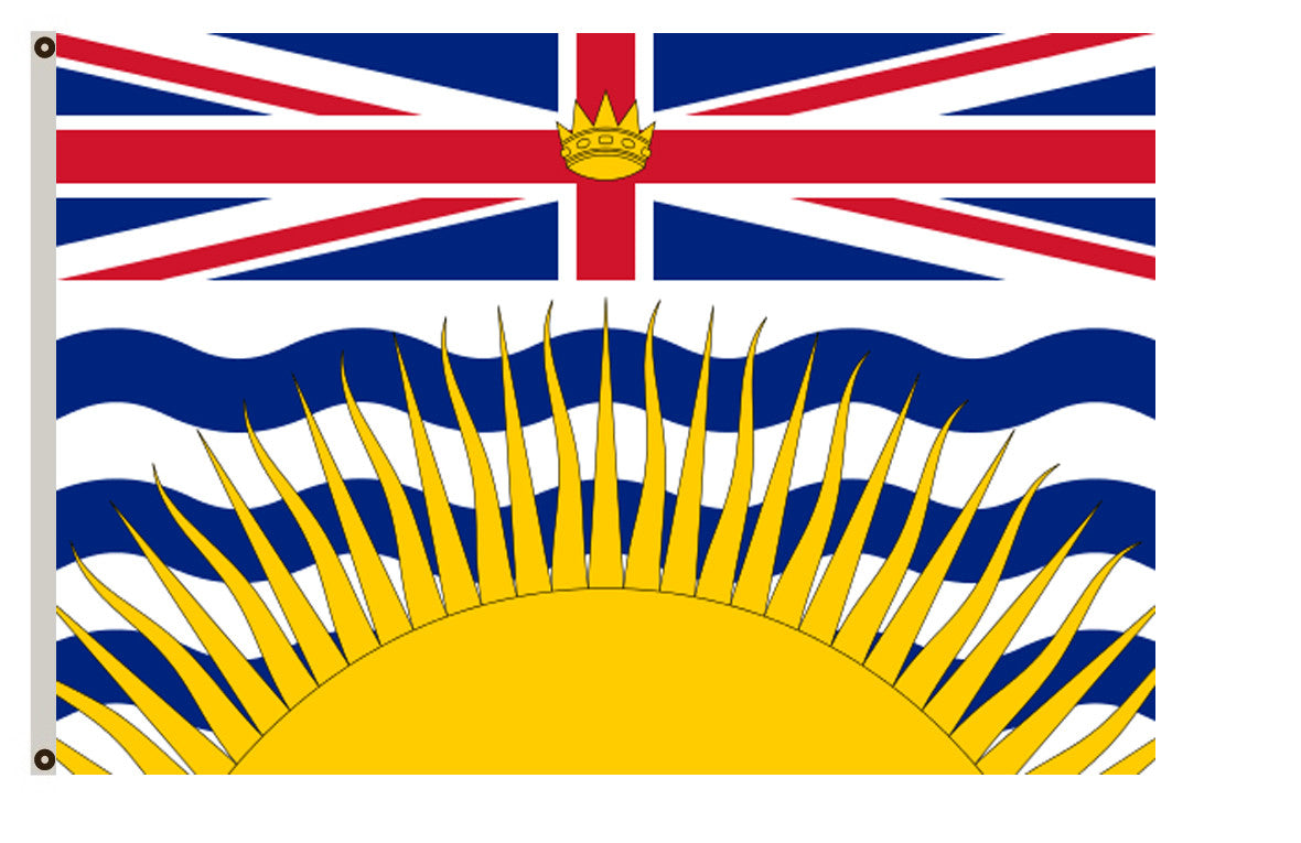 Arms banner Subdivision British Columbia flag