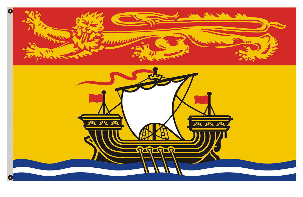 Arms banner Subdivision New Brunswick flag
