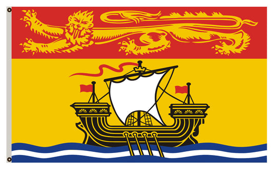 Arms banner Subdivision New Brunswick flag