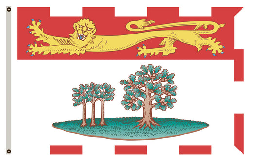 Arms banner Subdivision Prince Edward Island flag