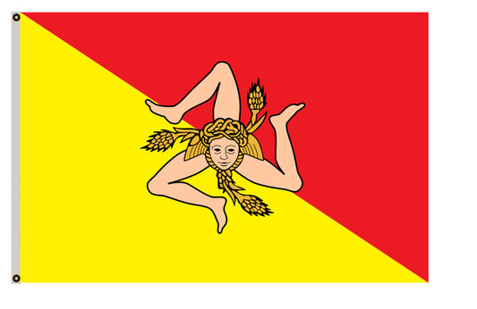 Arms banner Subdivision Sicily flag