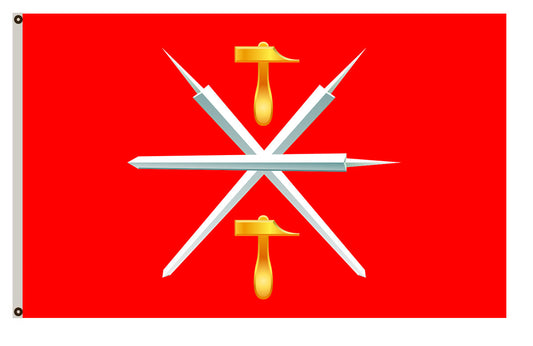 Arms banner Subdivision Tula Oblast flag